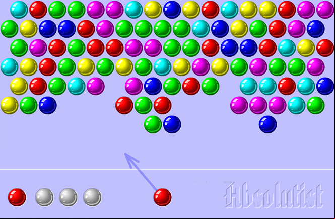 La première version de Bubble Shooter développée par Absolutist Games